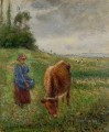 牛飼いのポントワーズ 1882年 カミーユ・ピサロ